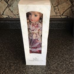 Vintage Porcelain Doll 15" The Broadway Collection In Original Box 