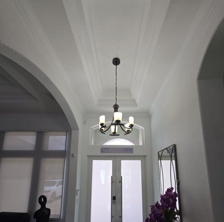 Two CHANDELIERS - 15 LIGHT & 6 LIGHT Chandelier - OBO