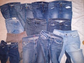Women's Denim Jeans. Brand Madness Sizes 27-28-29+30 Or Sz 3/4, 5/6, 7/8