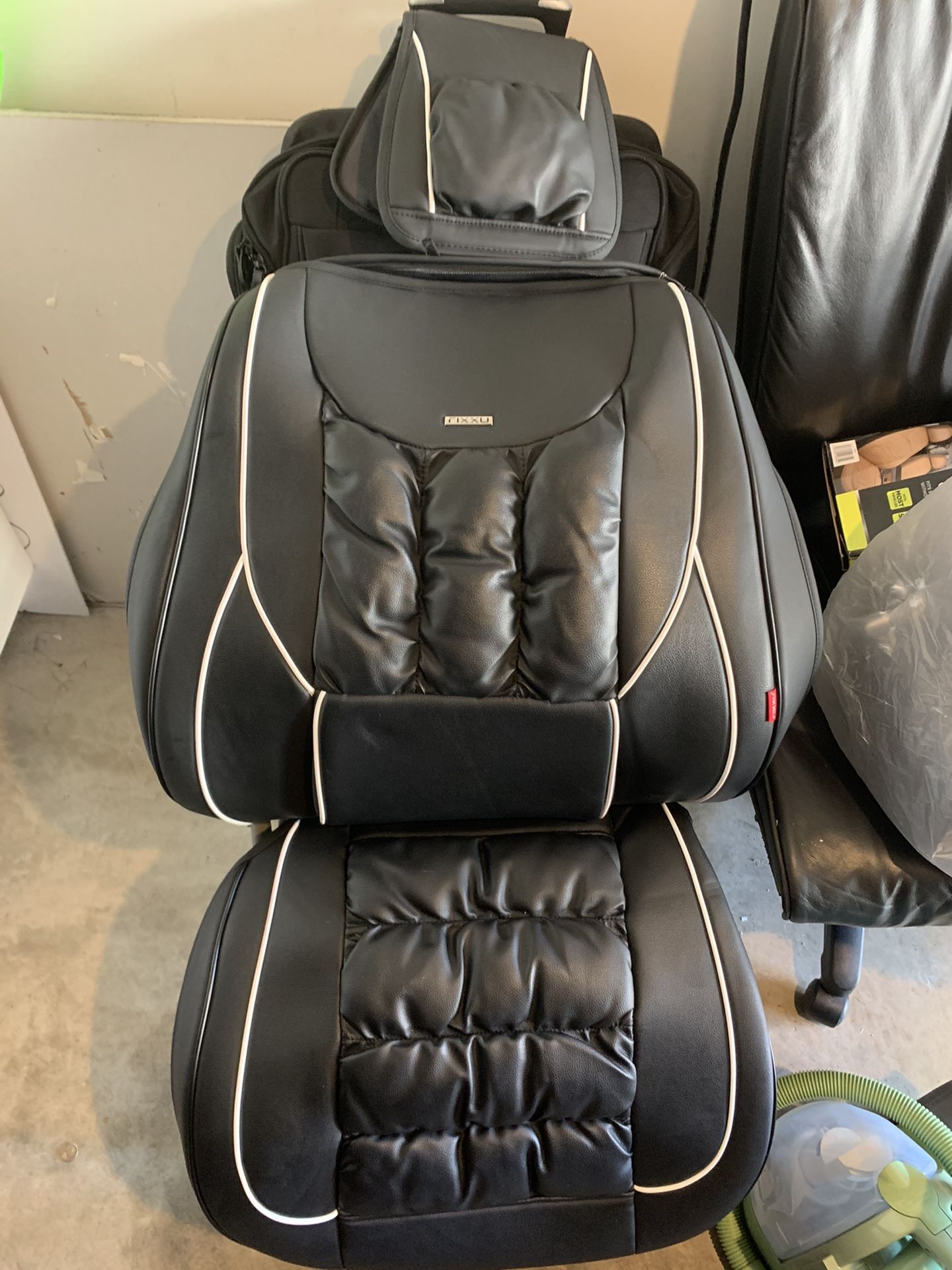 Dual set (Driver and Passenger) Black seat covers