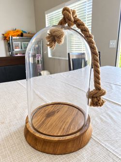 XL GLASS DOME CENTERPIECE DECOR
