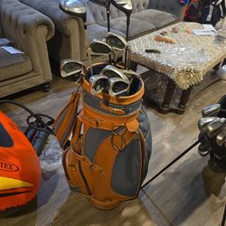 COMPLETE GOLF CLUBS SET WITH GOLF BAG (10 CLUBS)