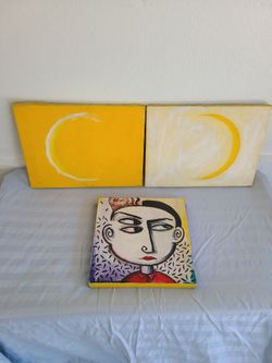 Canvas Art, 3 pieces, Vintage Original, Envy & Jealousy