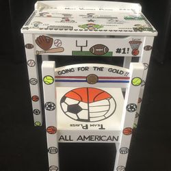 Customized Kids Desk - Sports Theme