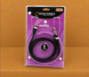 15 Ft. Dual RCA to Dual 1/4" Cable DJ Cables Accu-Cable American DJ 🚨 Payment Options Available 🚨 No Credit Needed 🚨