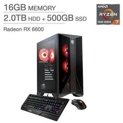MSI Aegis Gaming PC - Ryzen 7 5700g, MSI MECH RX 6600, 2x8gb ddr4 3200, 500gb nvme