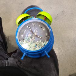 Vintage 1990's  Buzz Lightyear Twin Bell Alarm Clock - RARE - Lights