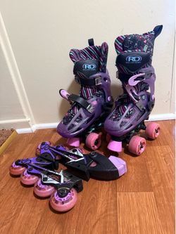 Interchangeable roller skates