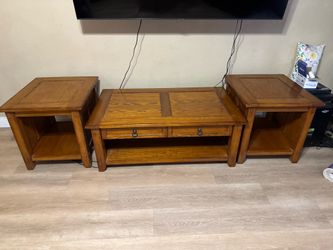 Coffee table and two side tables