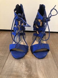 Royal blue heels