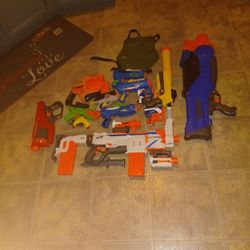 NERF GUN Collection With Armor And Knife 