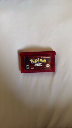 Pokémon Ruby Version Game Boy Advance Cartridge