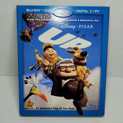 Up Disney Pixar 4-Disc Blu ray/DVD And Slip Cover Clean Discs 