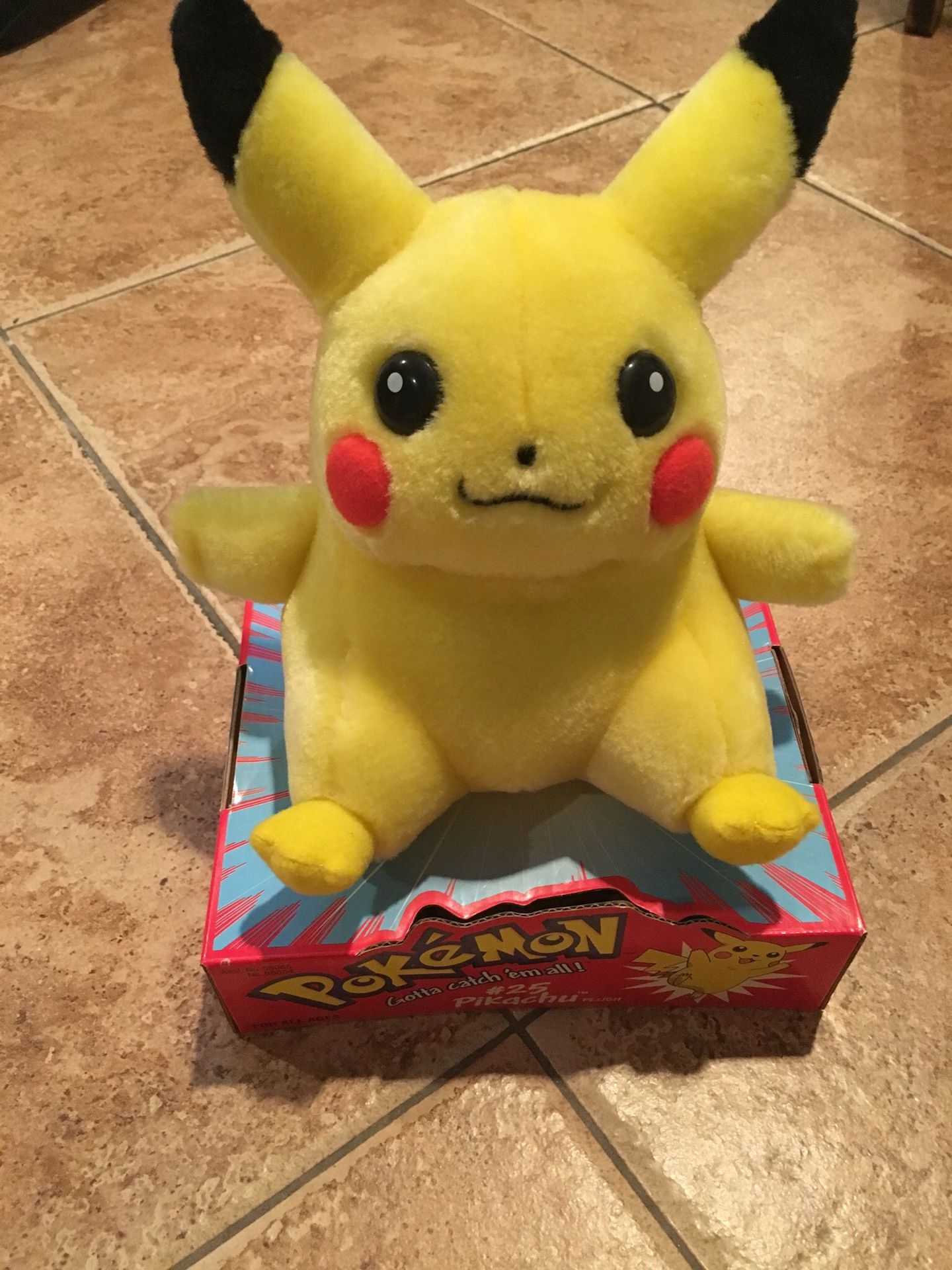 Vintage in box Pokémon pikachu plush figure toy 90s