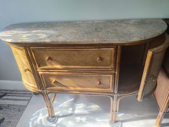 Buffet Liquor Cabinet with solid marble top