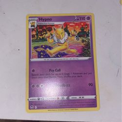 Hypno Pokémon Card