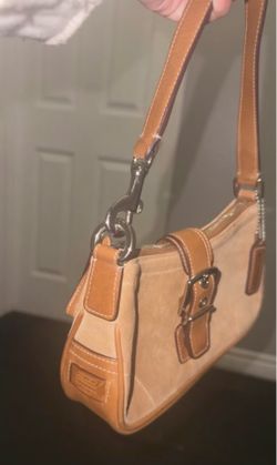 Vintage Coach Suede Demi Shoulder Bag 🧸🤎
