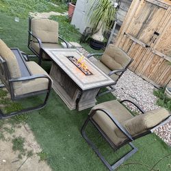Patio Furniture with Fire Pit