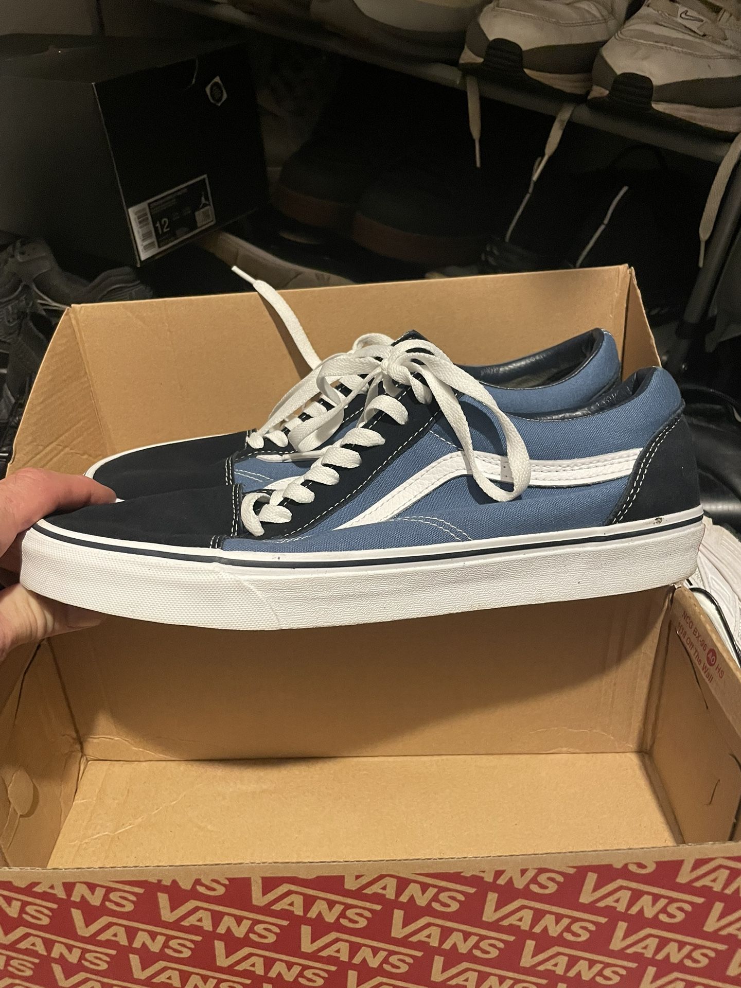 Brand New Pair Of Blue Vans Size 12