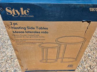 allen + roth Round Outdoor End Table 18-in W x 18-in L