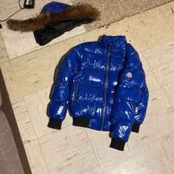 Blue Moncler Puffer 