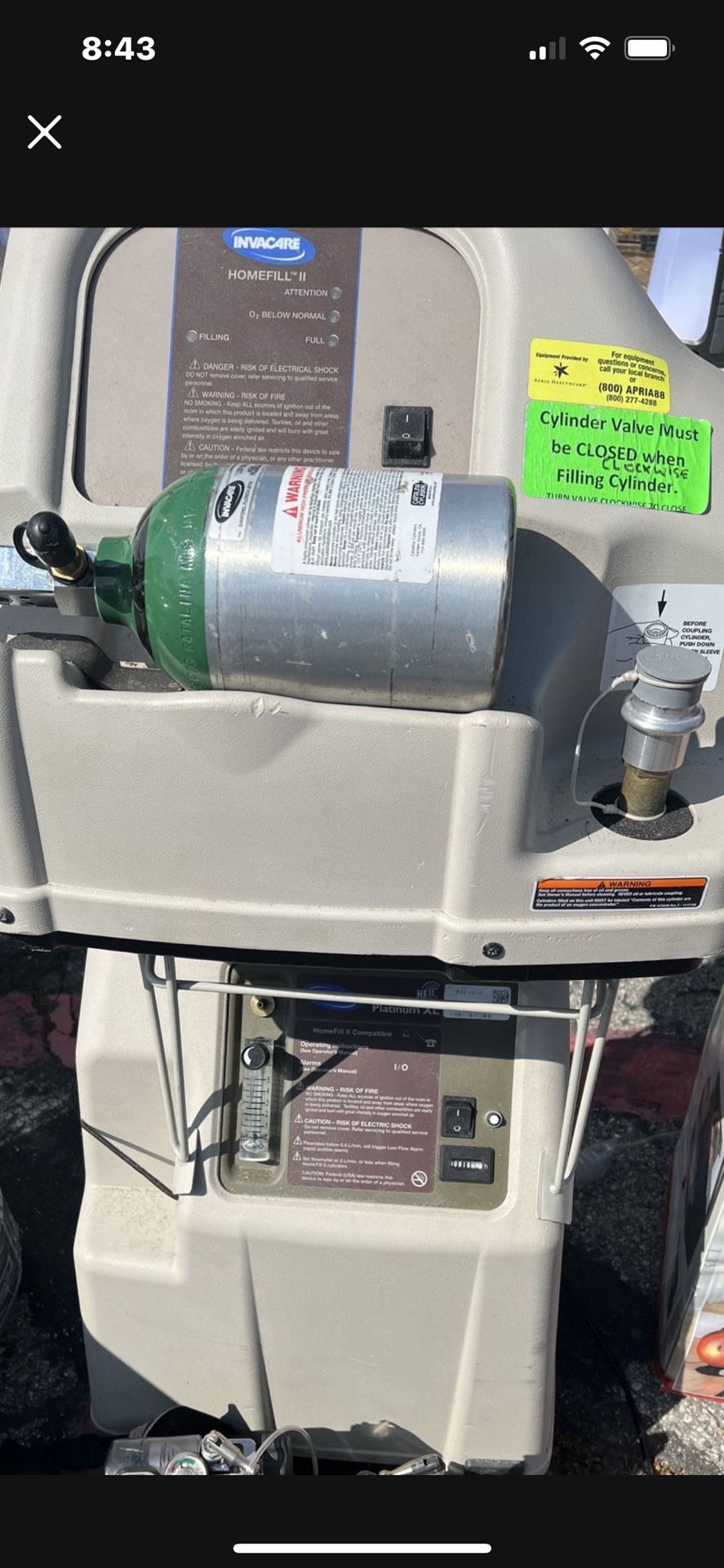 invacare homefill oxygen