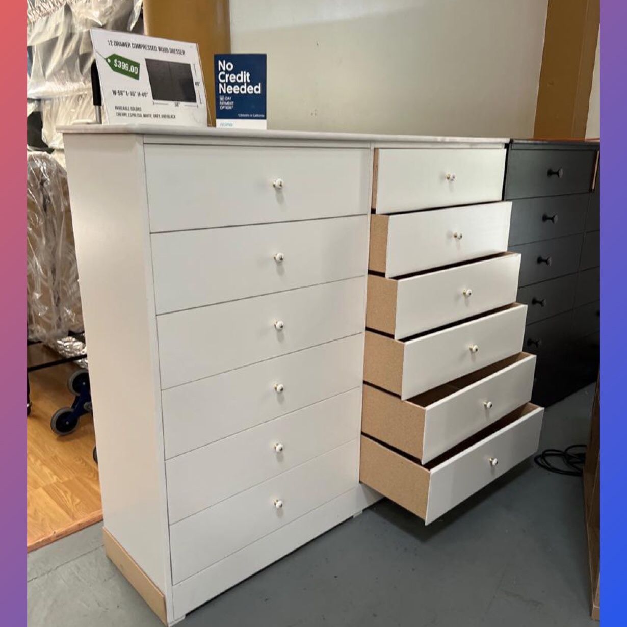 12 Drawer Dresser