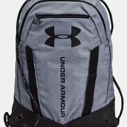 Grey Underarmour Undeniable Sackpack 20”L x 15”W