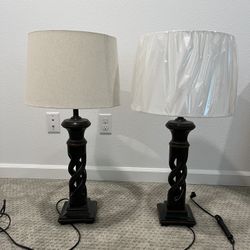 Two Lamps - 31” Tall
