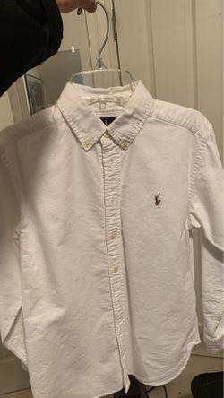 Ralph Lauren white polo dress shirt