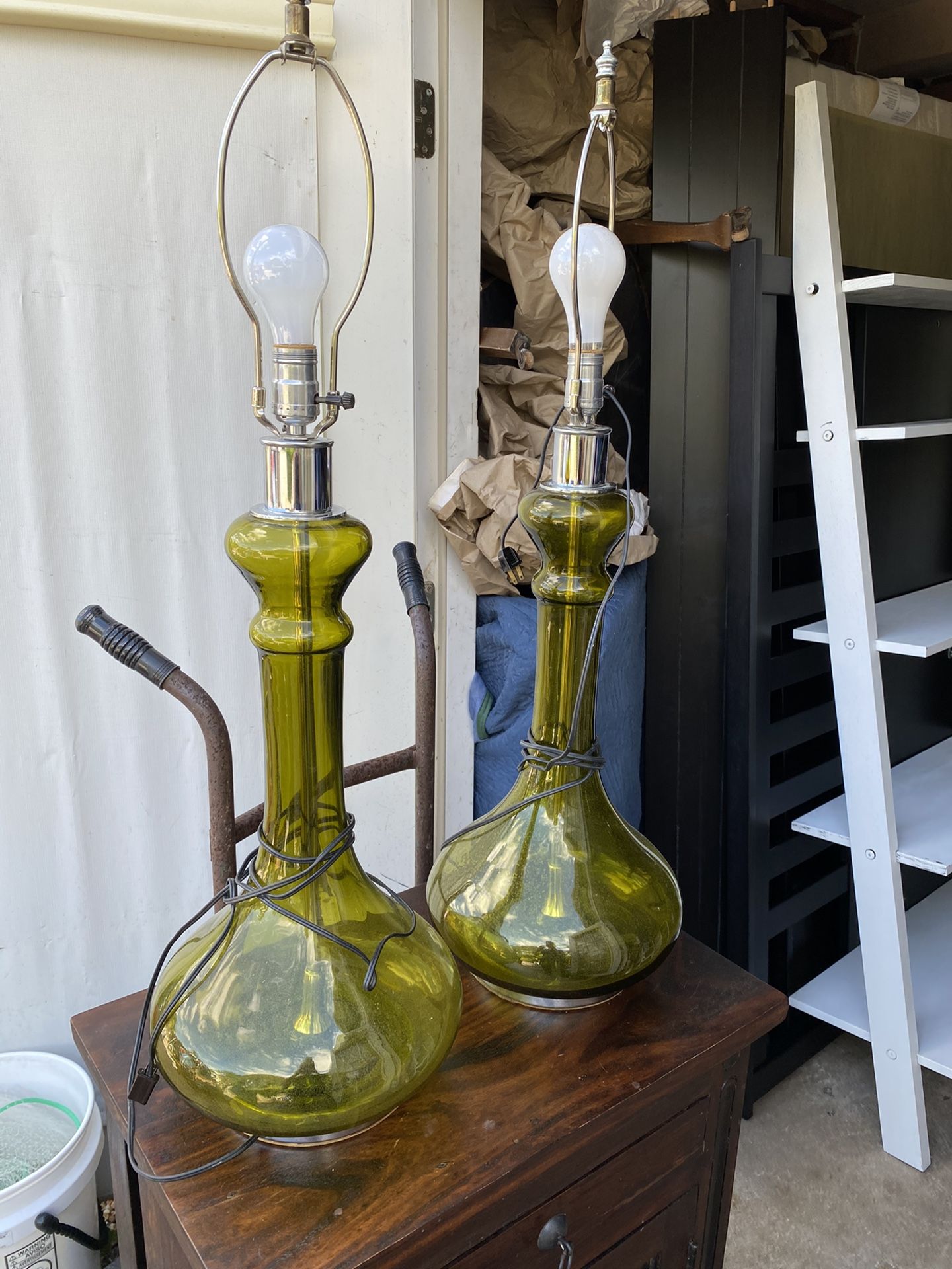 Vintage Glass Lamps