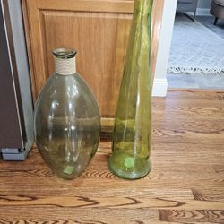 Green Decorative Vases