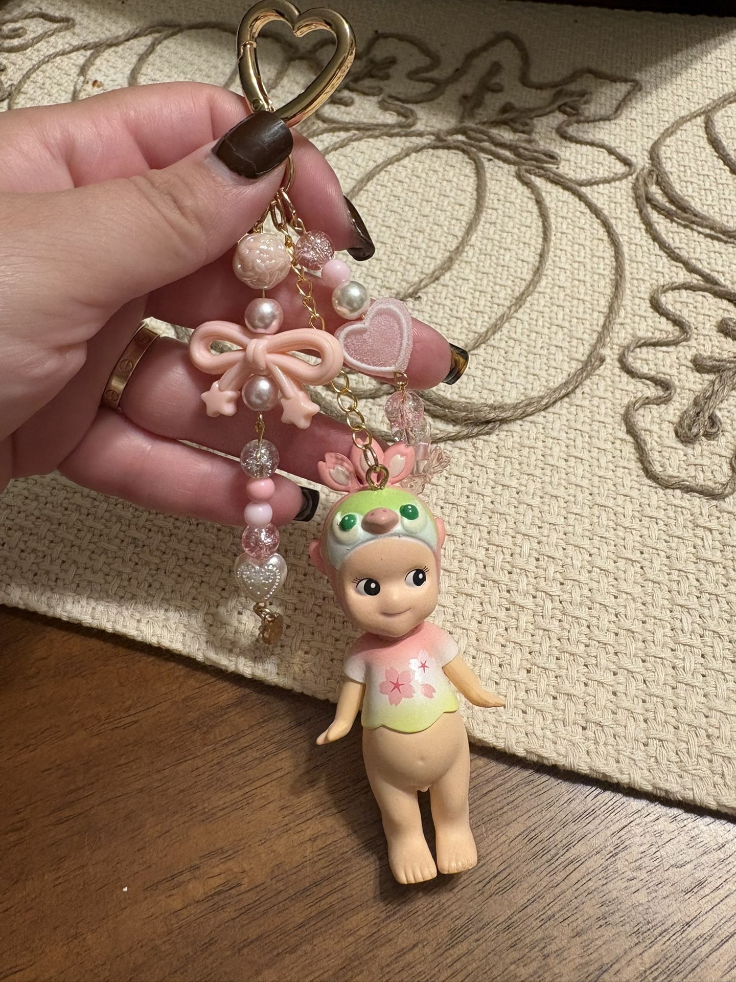 Sonny Angel Inspired Peacock Bag Charm Keychain