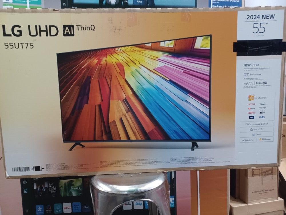 Best Deals. 55" Screen Led Smart 4k By LG ThinQ. 1 Year Warranty