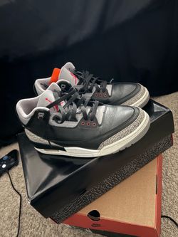 Air Jordan 3 Black Cement Sneakers
