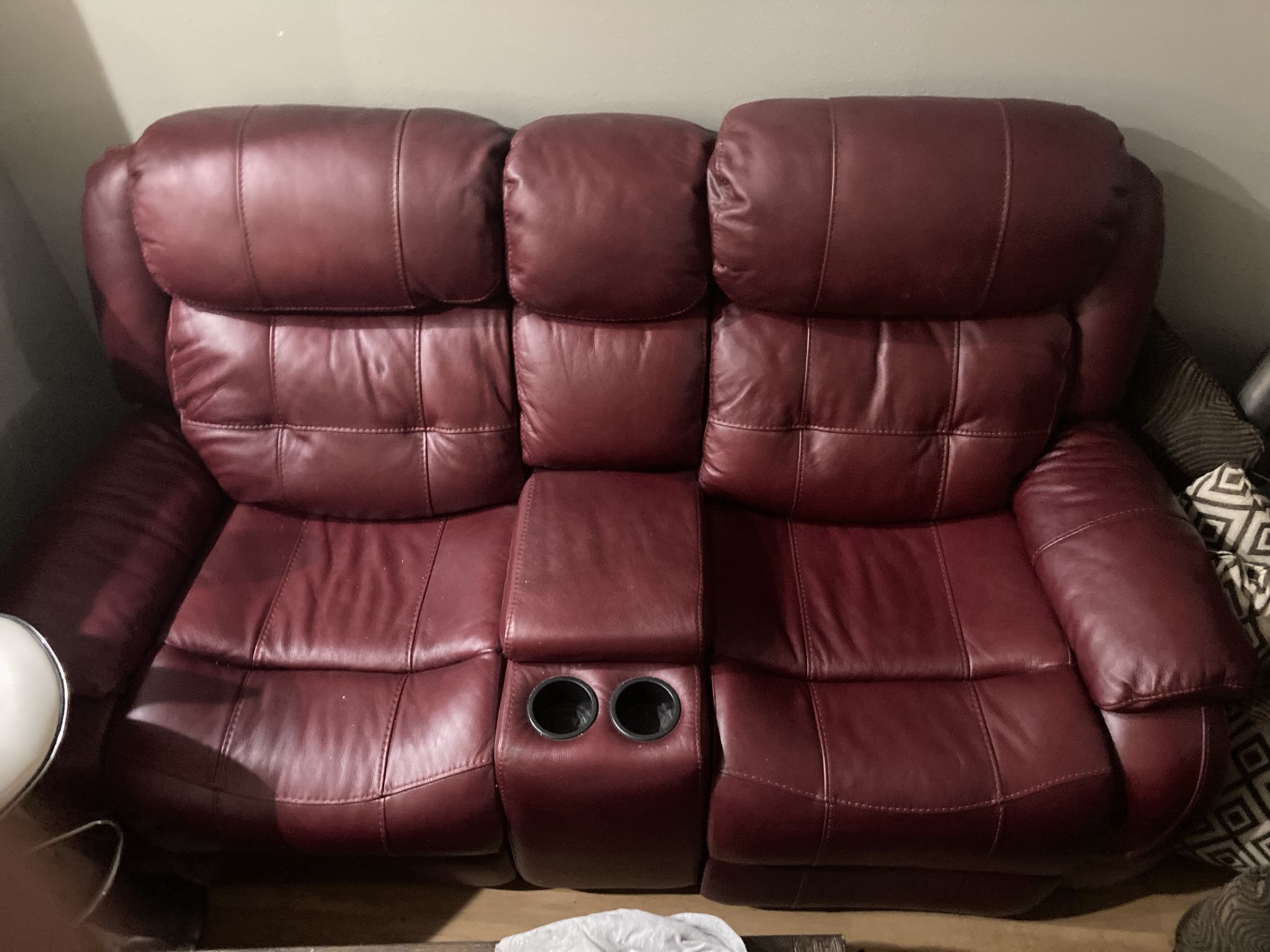 Dual Power Reclining Loveseat with USB Charge Outlets