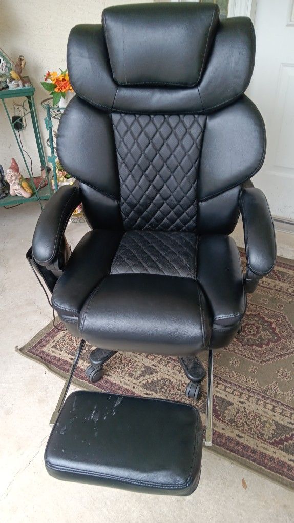 Massage Chair with Adjustable Heights & Reclining Positions