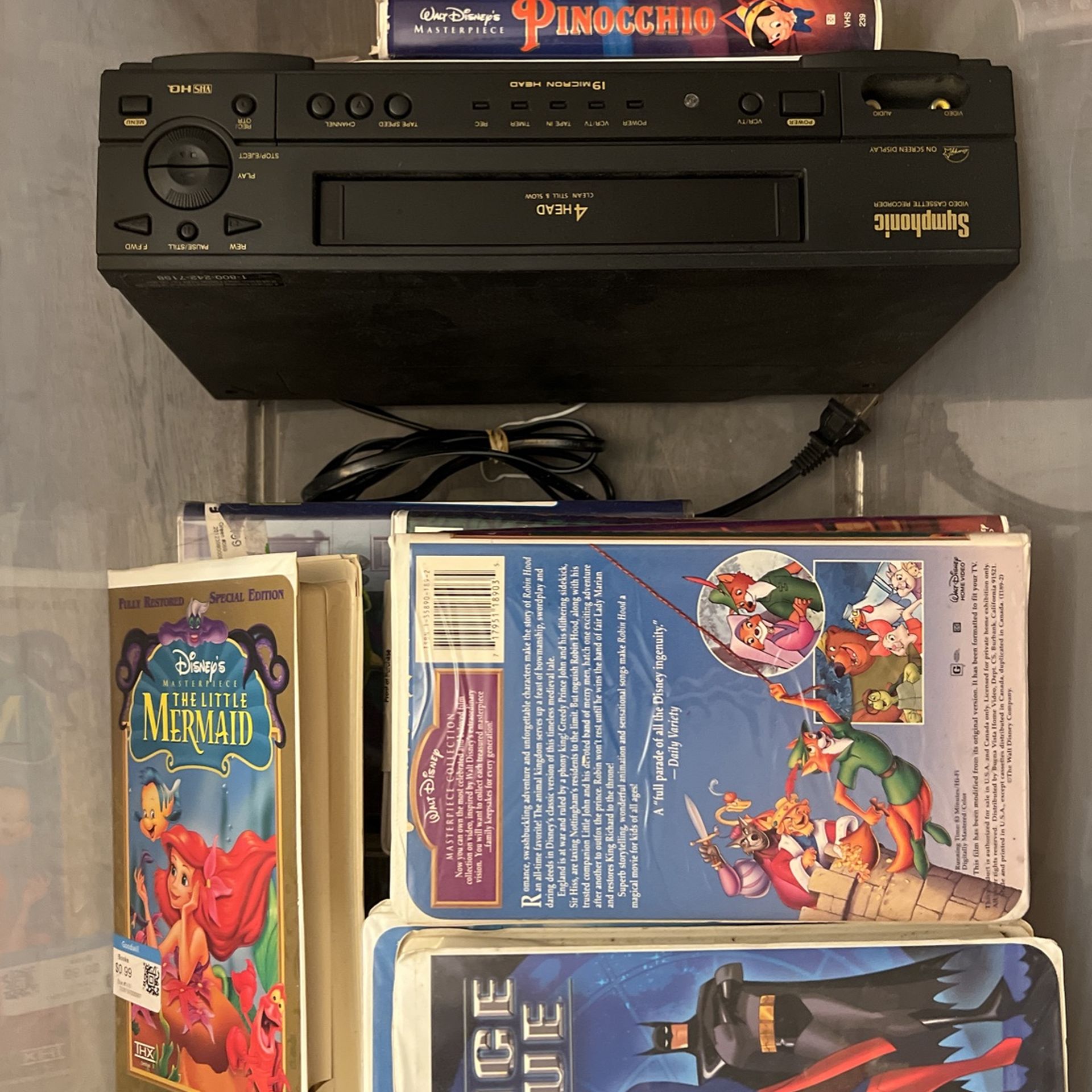 VCR and VHS Set