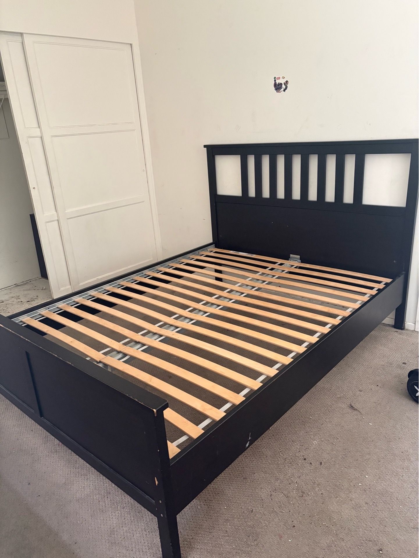 Free queen bed frame from ikea