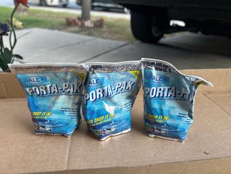 3 big packs of porta pak drops