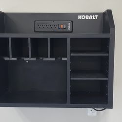 Kobalt Steel Drill Tool Wall Organizer Charging Station