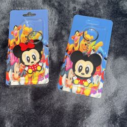 Cute Mickey And Minnie Keychains