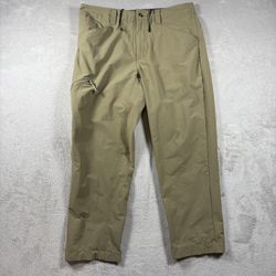 Patagonia Pants Men’s Size 34 Beige Quandary Straight Stretch Outdoors Nylon#824