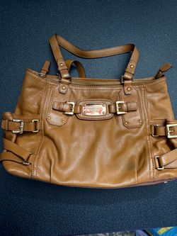 Michael Kors Brown Leather Tote Handbag