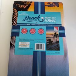 New Microfiber Beach Towel / Can Also Be Used As A Wall Hanging