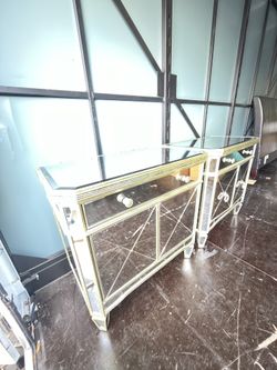 Nightstands Mirrored 