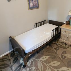 Medical Twin Half-rail Bed