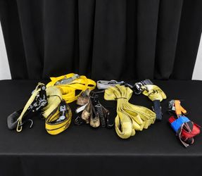 Ratchet Straps & Tie-Down Strap Lot – Assorted Sizes with Hooks