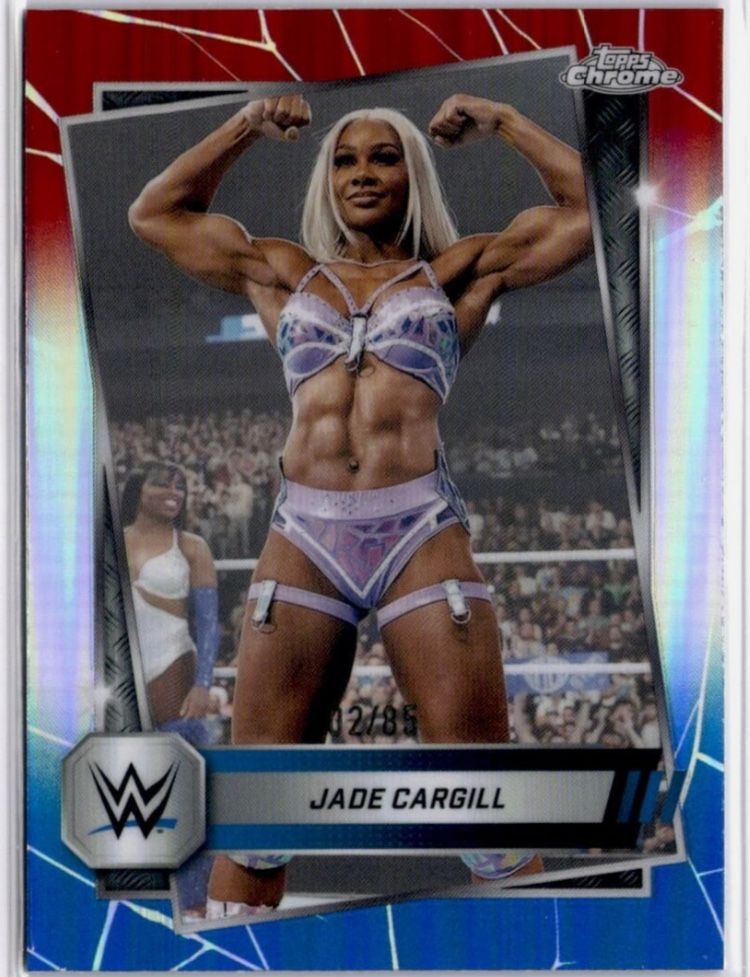 Jade Cargill Red White Blue R #02/85 2025 Topps Chrome 