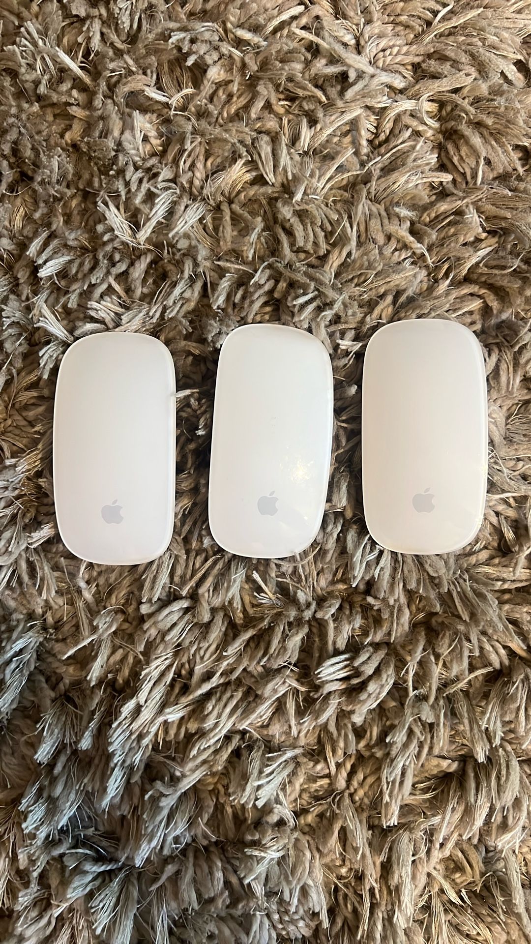 Set Of 3 Apple Magic Mouses Tested And Working Battery Not Included